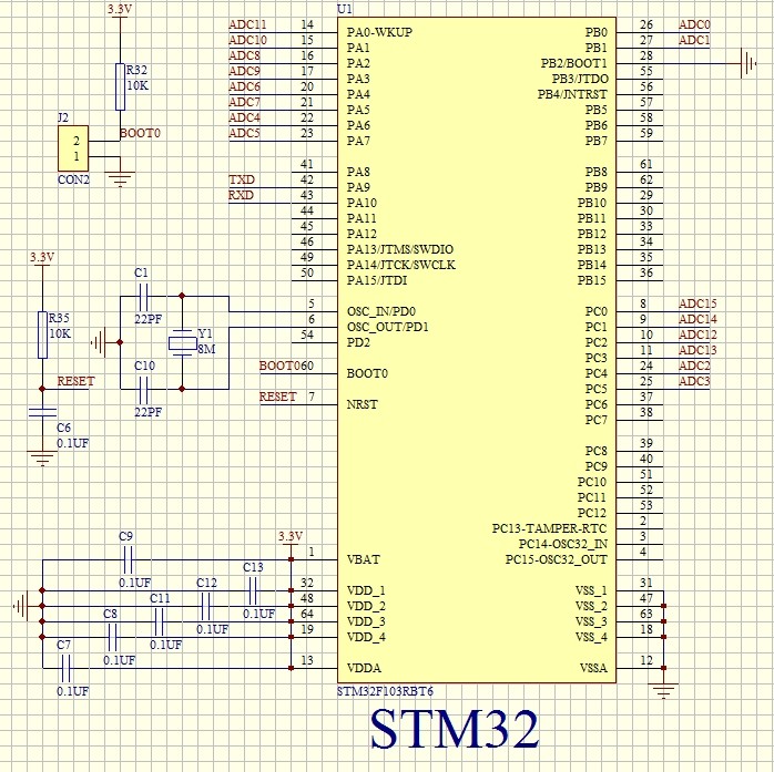 46标签:                           stm32adc电压信号采集 stm32f103