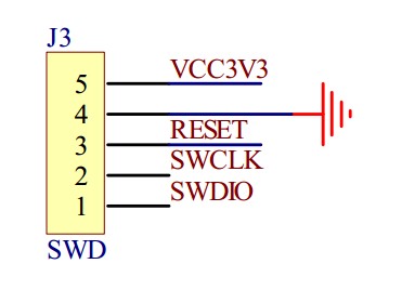 图2.20pin jtag接口的swd接口电路板