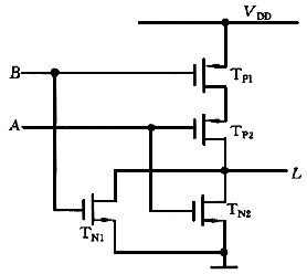 二(2)输入端cmos或非门电路