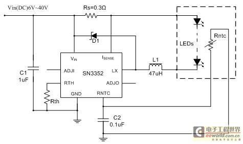 大功率LED驱动的温度补偿技术分析