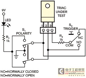 测试测量   双向可控硅是双向交流开关,可以在最高600v电压下控制高达