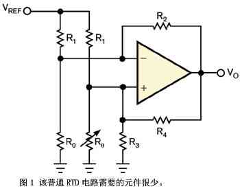 图1该普通RTD电路需要的元件很少