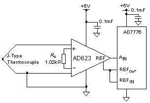 单电源仪表放大器电路图