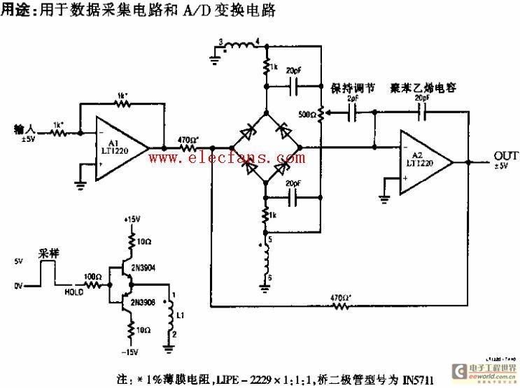 数据采集和ad转换电路图