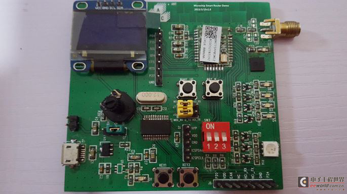 圖示4-大聯大品佳推出的基於microchip的智能路由器演示版