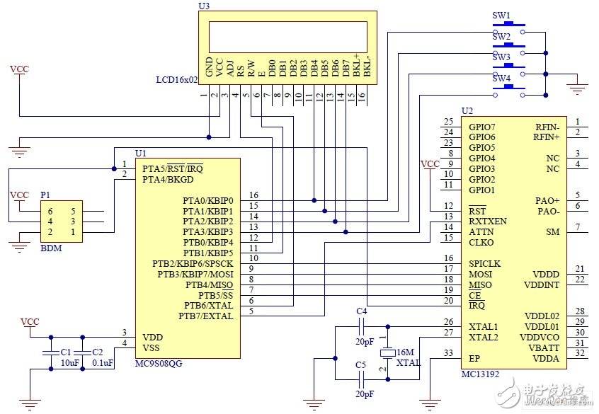 以MC9S08QG8低端微控制器为核心的无线控制器设计